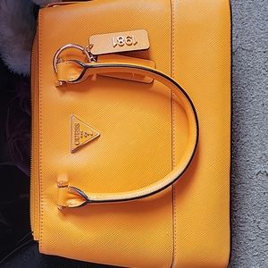 Mustard GUESS bag